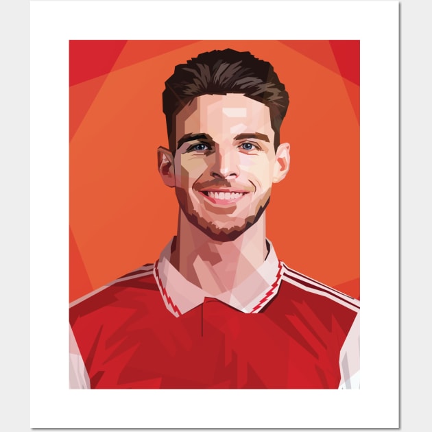 Declan Rice In Vector Art Wall Art by Hanafi